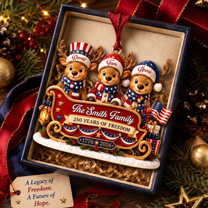 Christmas Begins At Home - Family Ornament - Real 3D Raised Ornament