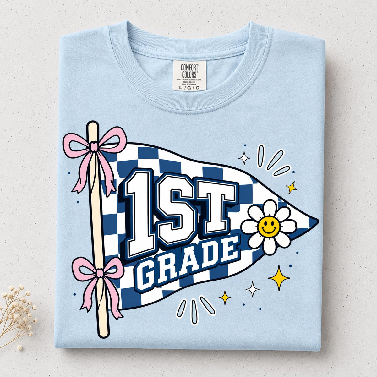 Grade Level Teacher Shirt, 1st 2nd 3rd 4th 5th Grade Pennant Tee, Back To School Shirt, Cute Elementary Teacher Gift