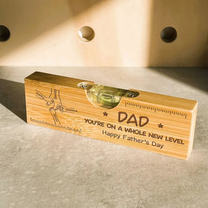 Dad Papa You're On A Whole New Level - Personalized Bottle Opener - Gift For Dad, Father's Day, Birthday Gift