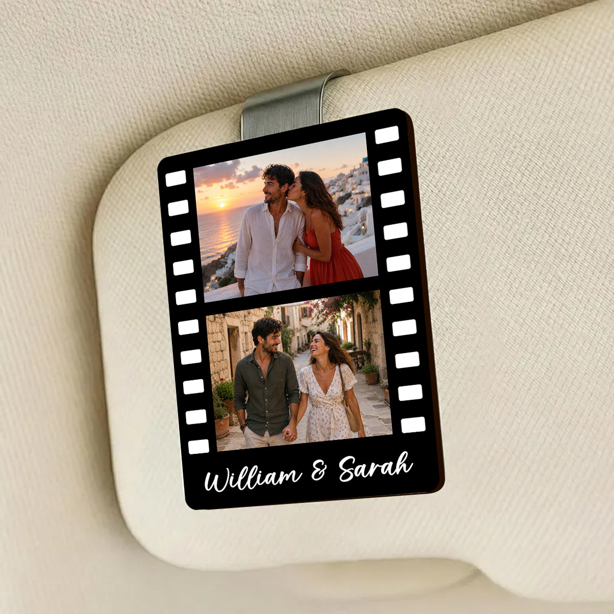 Mini Cinema Memories - Personalized Acrylic Car Visor Clip