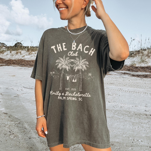 Custom Beach Bachelorette Shirts, Coastal bachelorette Party Tee, Beach Bride Shirt, Personalized The Bach Club Shirts,Beach Bach Party Gift