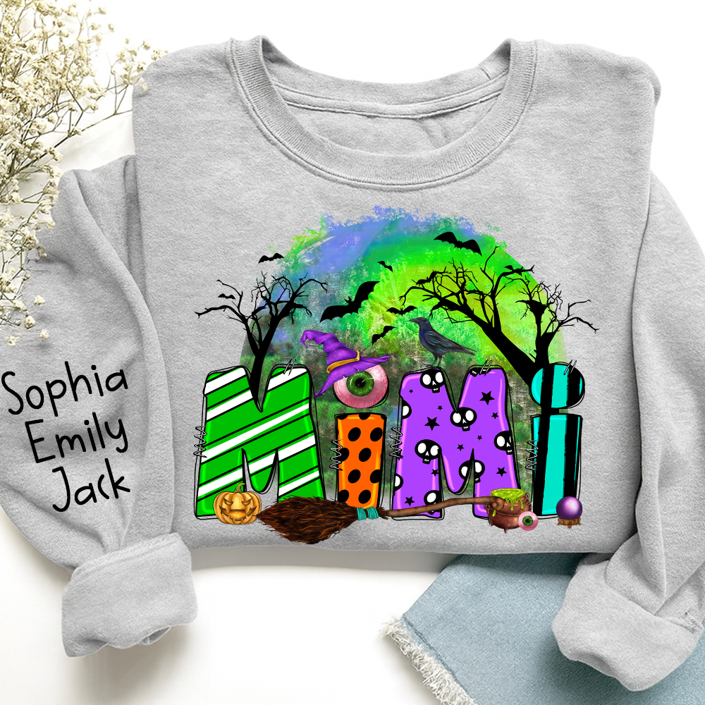 Halloween Mimi Trick Or Treat - Personalized Apparel - Halloween Gift For Grandma