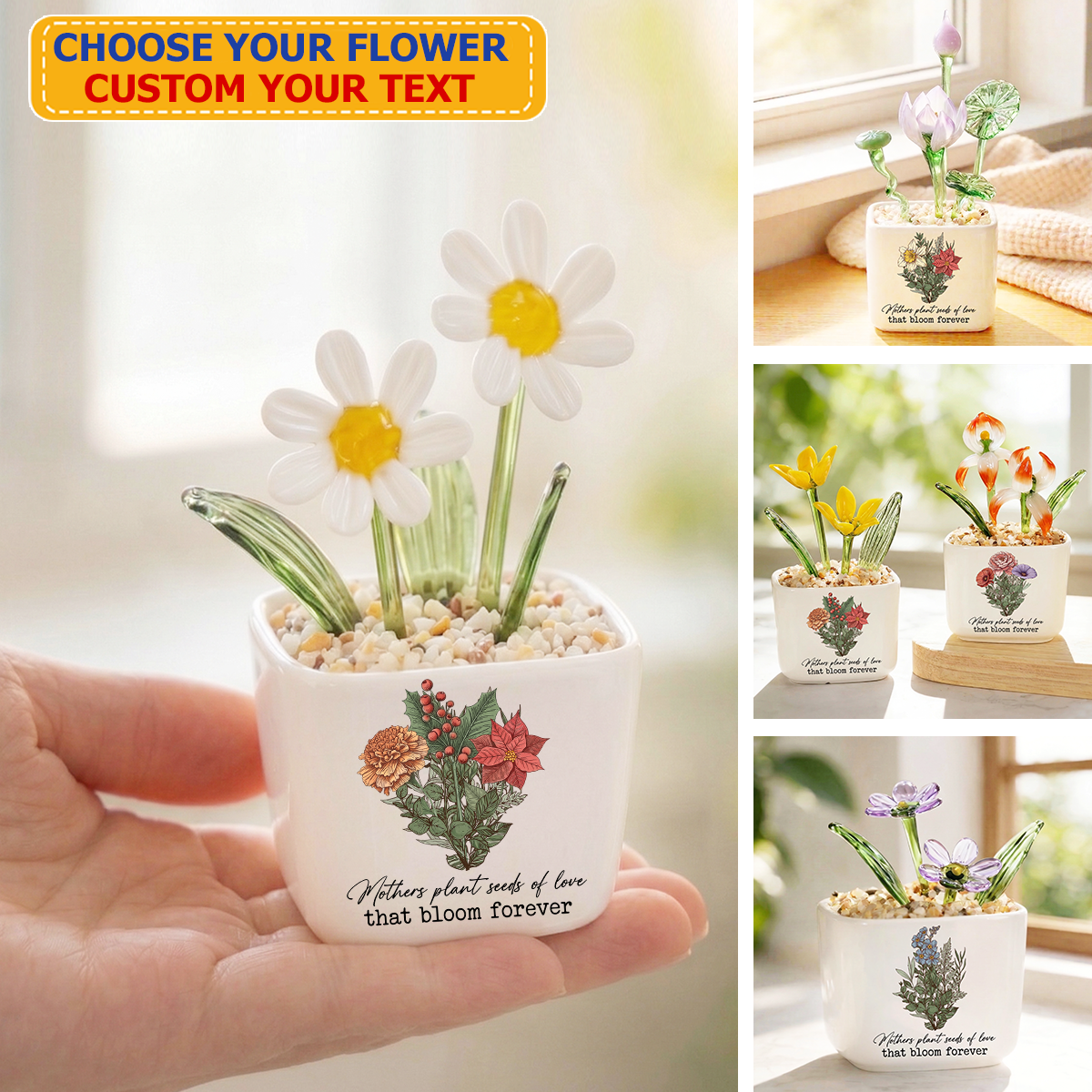 Seed Of Love - Personalized Glass Everlasting Flowers