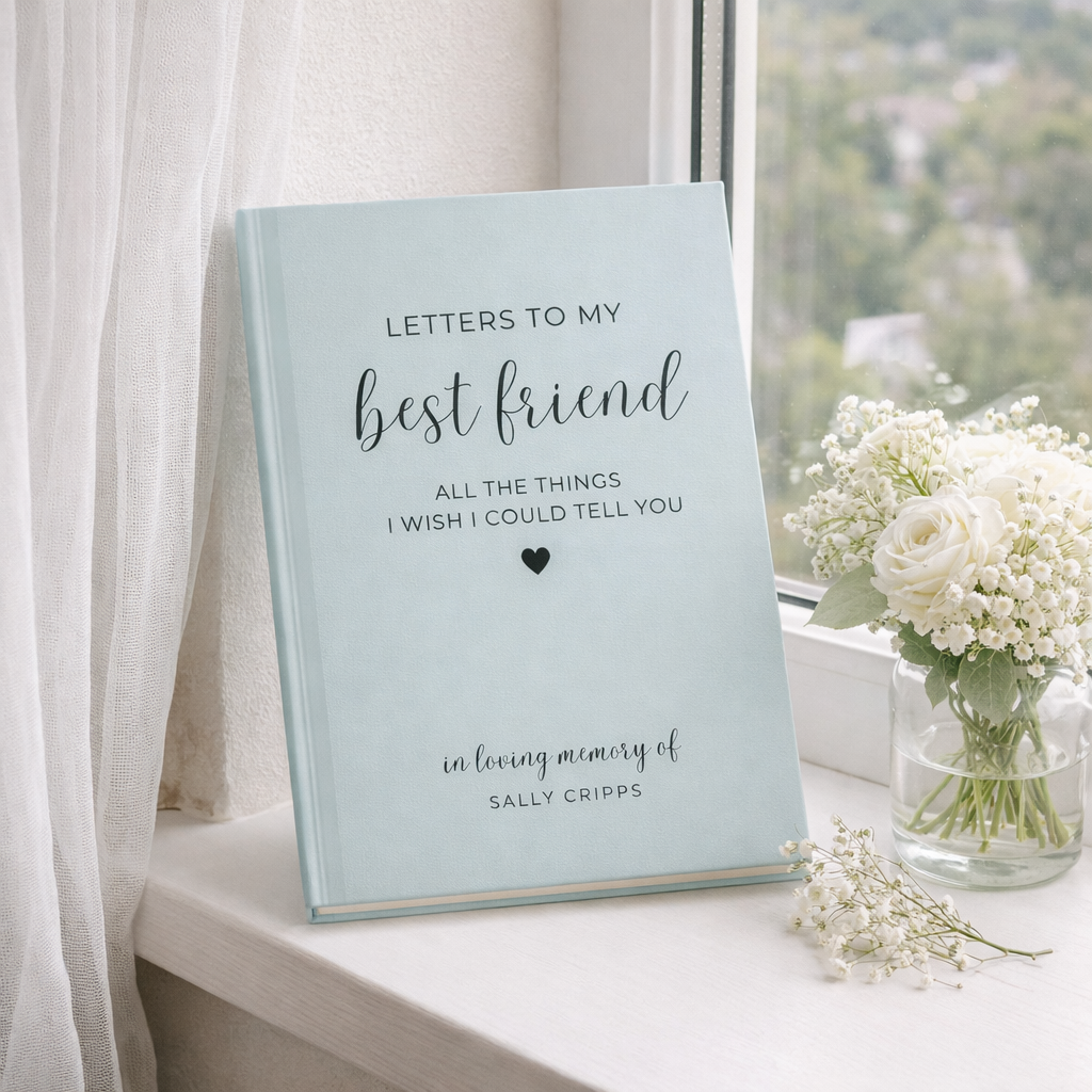 Loss of Best Friend Memorial Gift, Best Friend Memorial Journal Friend Sympathy Gift, Loss of Loved One, Letters To My Best Friend, Sister