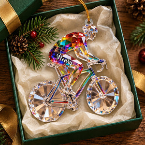 Personalized Bicycle Christmas Ornament - Custom 3D Ornament Keepsake Gift for Cycling Enthusiasts and Cyclists