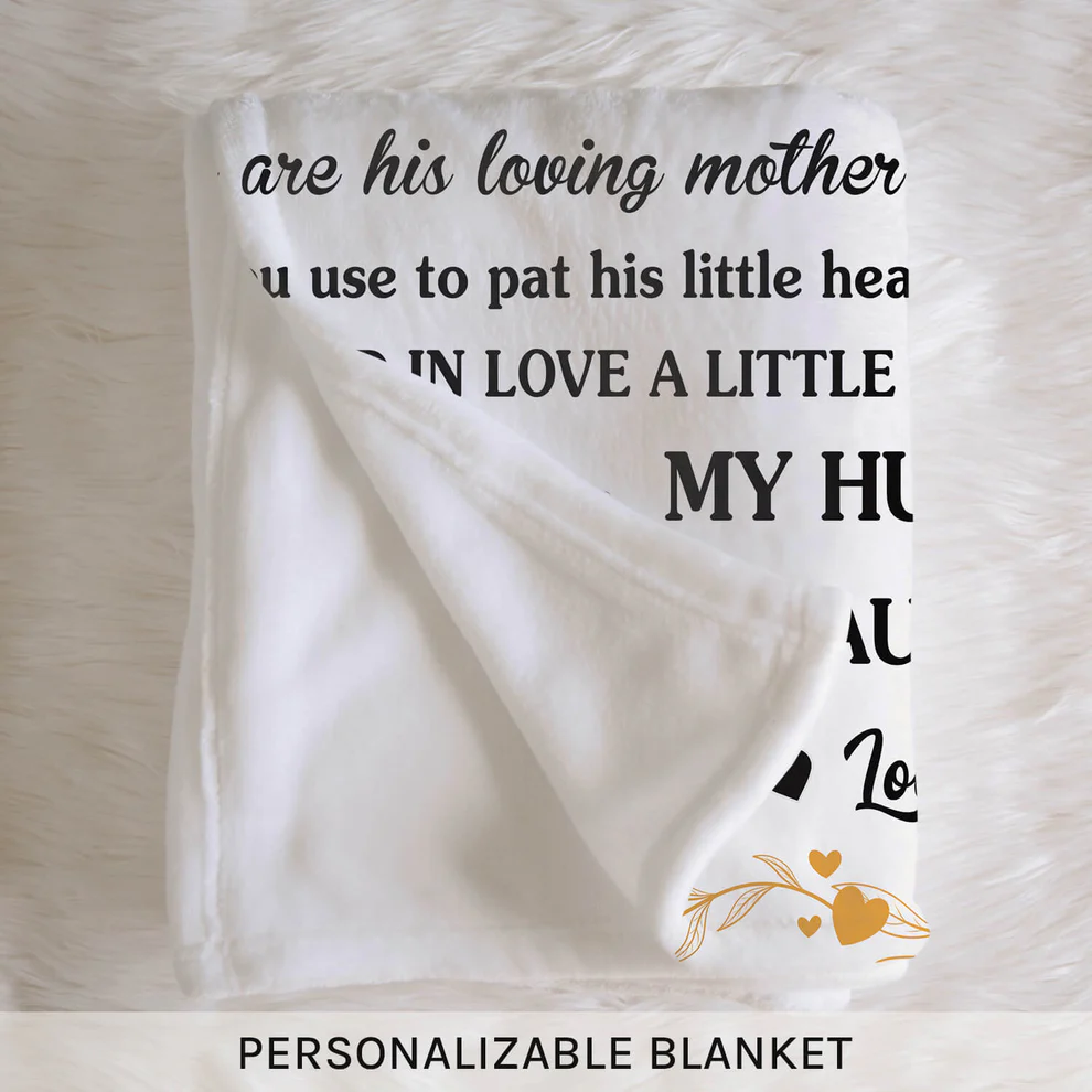To my mother-in-law - Personalized Blanket - Mother's Day, Birthday gift for Mother-in-law