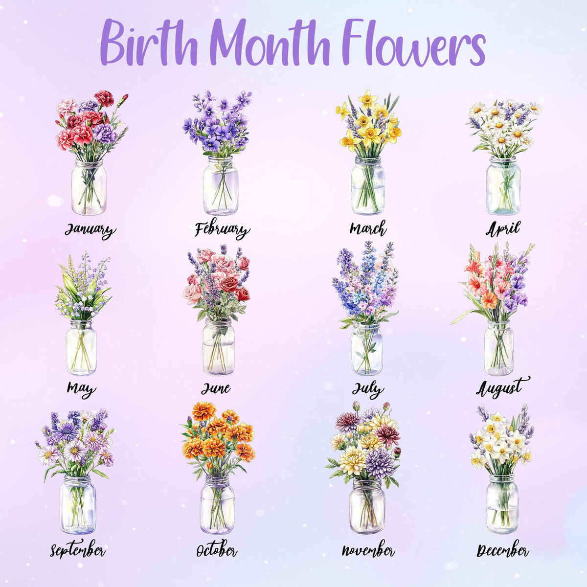 Nana's Bunch - Personalized Suncatcher Stained Glass - Window Hanging Decor Gift For Mom, Grandma, Mother's Day Gift