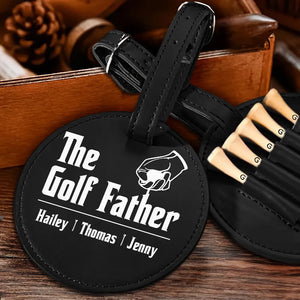 The Golf Father - Personalized Golf Tee Bag - Gift For Golf dad, Gift For Father, Grandfather, Father's Day Gift