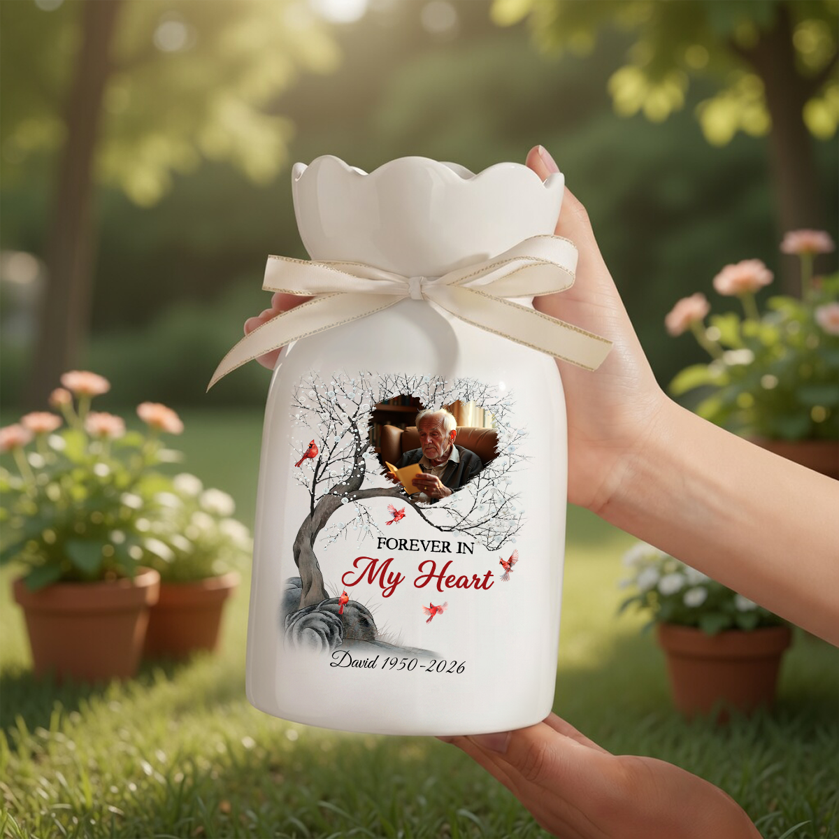 Always With You Personalized Ribbon Tie Flower Vase 2_2b32a869-a325-49a0-a8f9-642d6cbe4db8.png