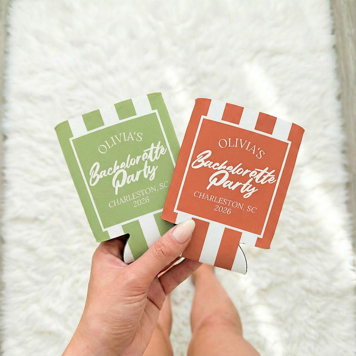 Personalized Coastal Bachelorette Can Cooler, Custom Can Cooler, Beach Bachelorette Party, Custom Party Favors