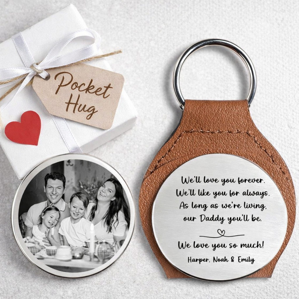 We Love You So Much - Personalized Pocket Hug - Memorial Gift For Mom, Dad, Grandpa & Grandma