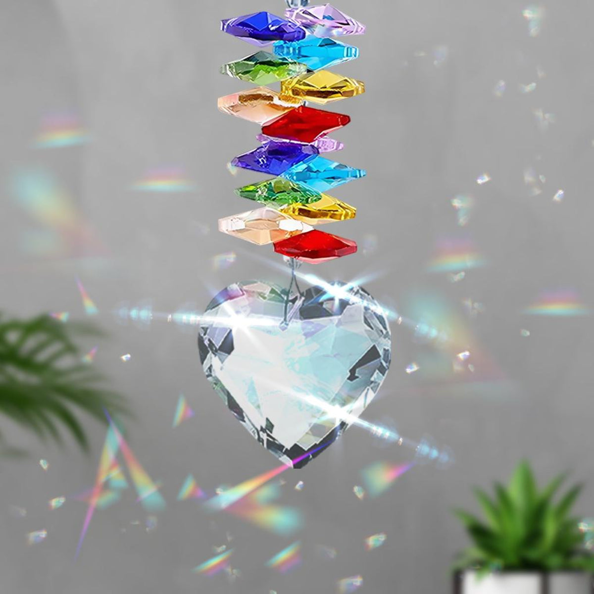 The Light Remains Suncatcher, Memorial Crystal Suncatcher, Sympathy Gift for Loss of Mom Grandma Dad Grandpa, Those we love don't go away