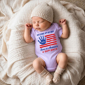 1st 4th Of July - Personalized Custom Baby Onesie