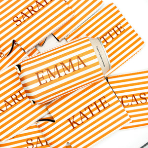 Monogrammed Slim Can Cooler Personalized Bachelorette Favor Grandmillennial Skinny Can Cooler Custom Bridal Party Gift Bridesmaid Gift Idea