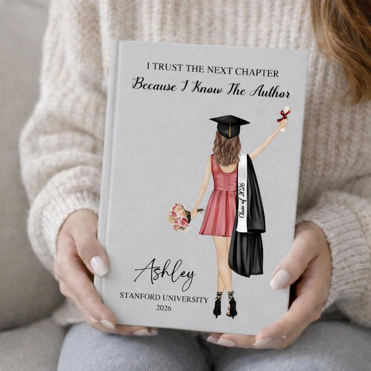 Personalized Girls Graduation Hardcover Journal Matte: Class Of 2026 Gift, Graduation 2026 Gift For Daughter