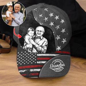 Custom Photo Cap - Personalized Father's Day Birthday Gifts For Dad, Grandpa - Forever Proud Of You