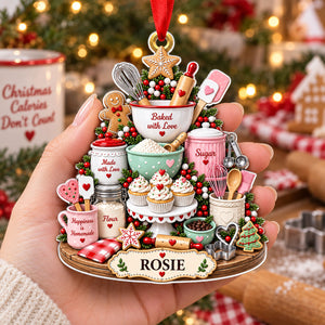 Baked With Love - Personalized Acrylic Ornament