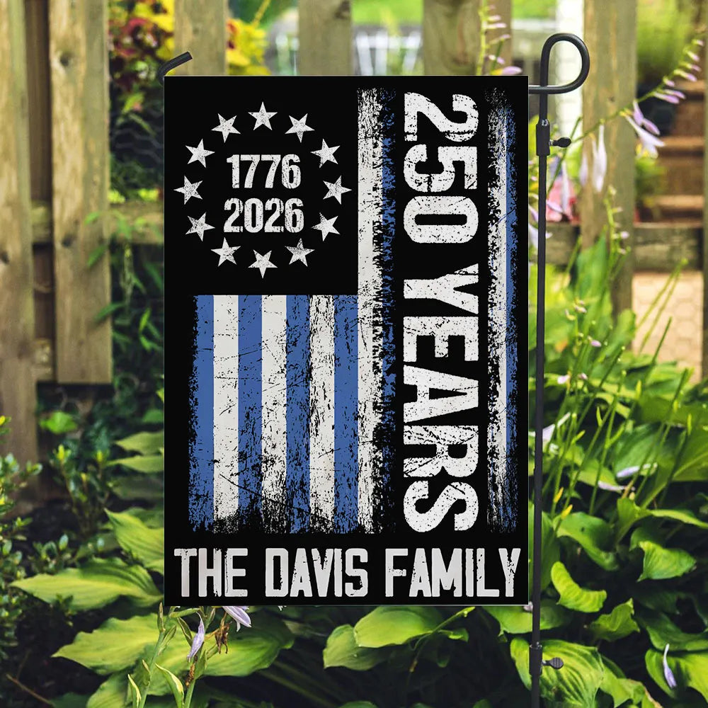 Liberty Lives In Our Home - Personalized Garden Flag - 4th Of July Gift, Independence Day Home Decoration