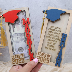 Graduation Gift, Grad Money Holder, 2025 Graduation, Graduation Keepsake, Senior Gift, Custom Grad Gift, High School Grad, College Grad Gift