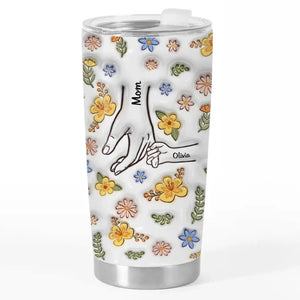 Mom Hold Our Hands Also Our Hearts - Personalized 3D Inflated Effect Printed Tumbler - Gift For Mother 2_5c279672-a797-4f67-87d7-b64fbae8915b.jpg?v=1713948794