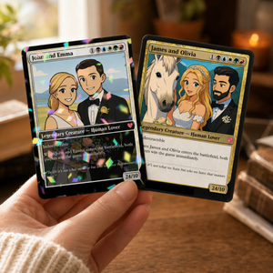 Personalized MTG Card, Custom Magic Card, Unique Wedding Anniversary Gift, Couple Gifts, Gift for Him Her, Birthday Gift
