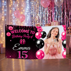 Welcome To Birthday Party Minimalism Birthday Banner