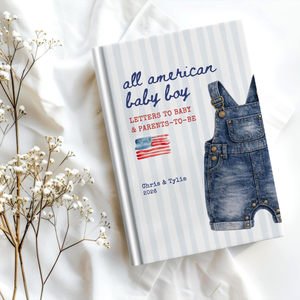 All American Baby Boy Shower Guestbook, Custom USA Baby Sprinkle Notebook, Letters to Baby Patriotic American Baby Shower Book
