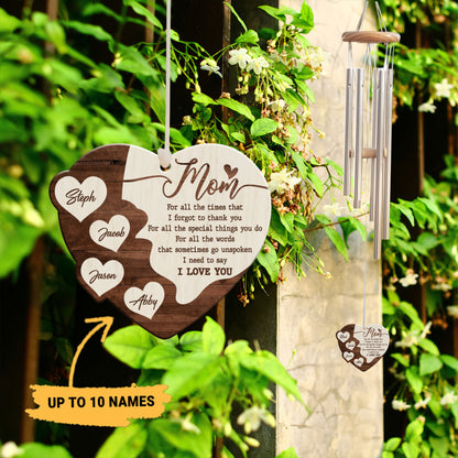 Mom I Need To Say I Love You - Personalized Windchime - Gift For Mom, Mother's Day, Birthday Gift