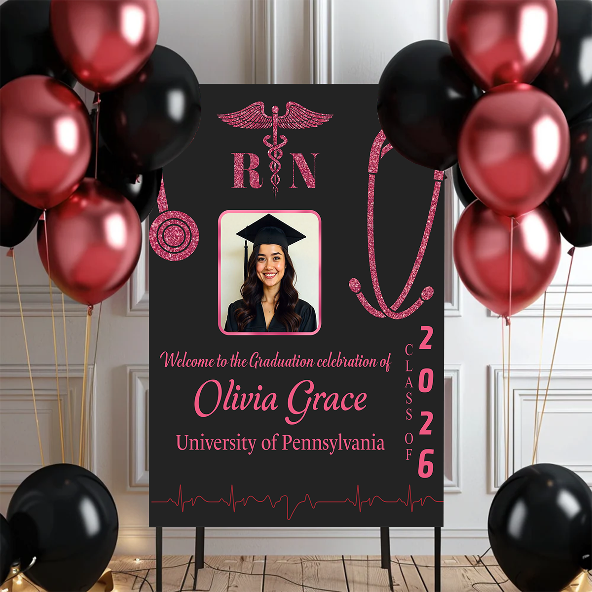 Graduation Nurse Photo Personalized Welcome Sign Party 2_36569b58-8d00-4539-82bd-455cc285e661.png