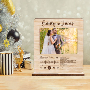 Favorite Song Lyrics And Photo - Housewarming Gifts - Custom Wooden Plaque - Anniversary Gift For Couples