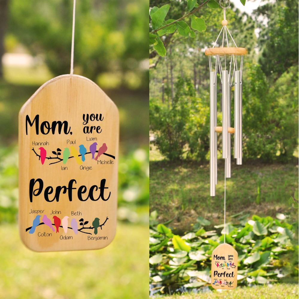 Mom You're Perfect - Personalized Windchime - Gift For Mom, Mother's Day, Birthday Gift