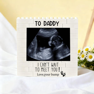 Personalised Ultrasound Building Blocks, Baby Photo Puzzle Blocks, Puzzle Decor, New Baby Gifts for Dad New, Father's Day Gift