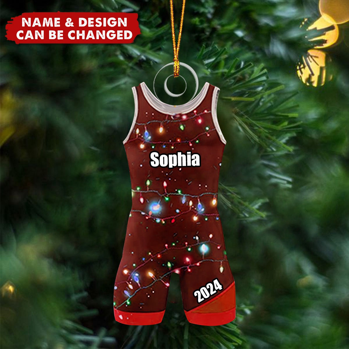 Personalized Wrestling Christmas Ornament, Gifts For Wrestler Ornament