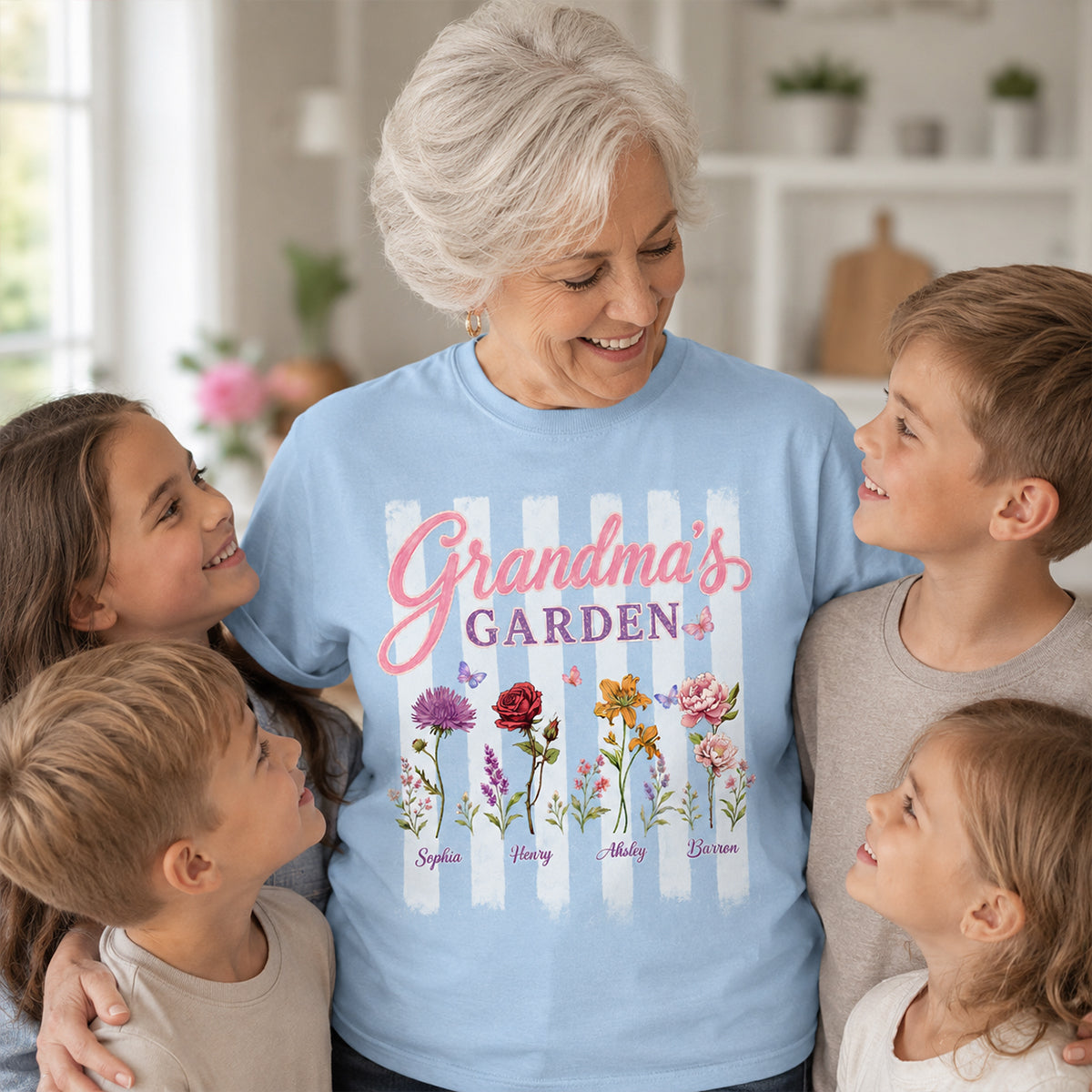 Grandma's Garden Preppy Stripe - Personalized Shirt - Trendy Summer Tee for Grandma 2_3c1326ae-1570-4507-8655-f50492dfc804.jpg