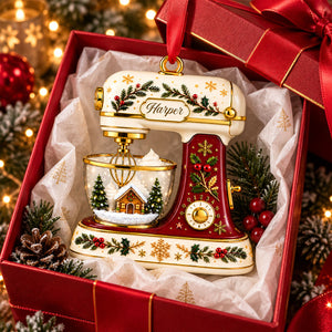 Christmas Baking Mixer - Personalized Ornament, Custom Kitchen Mixer Christmas Keepsake, Baking Gift For Bakers