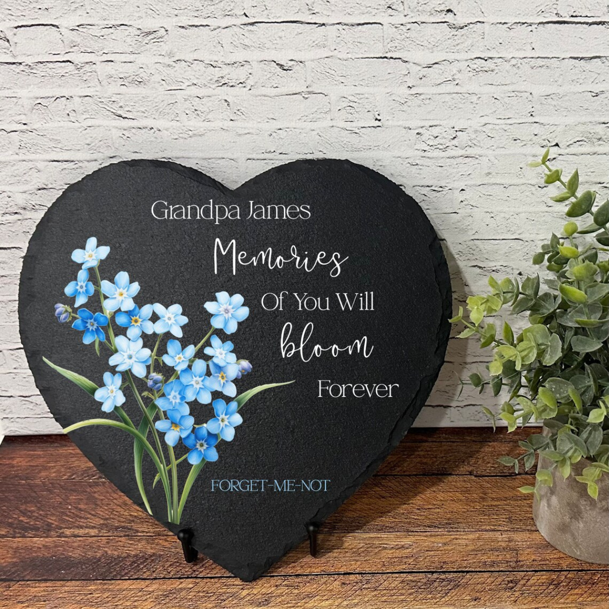 May the Winds of Heaven Blow Softly, Sympathy Gift, Slate Grave Marker, Keepsake, Remembrance, Bereavement Gift, Loss of a Loved One