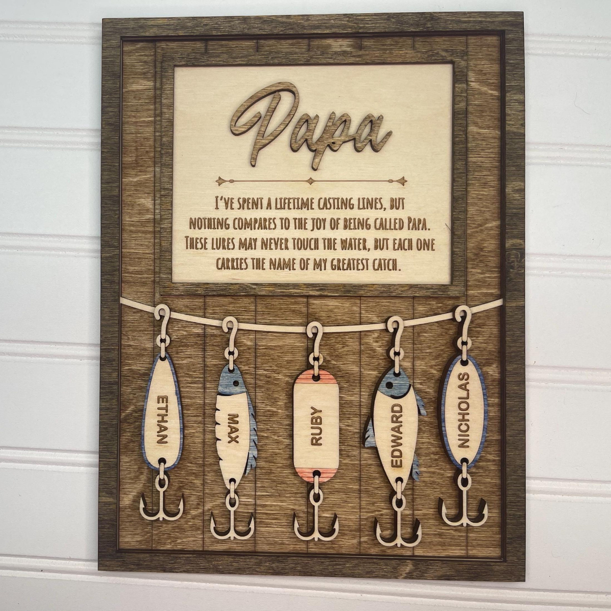 Fishing Dad Gift, Fisherman Gifts, Fishing Grandpa Gift, Father's Day Gift for Dad, Father's Day Personalized gift, Fishing Lures for Dad