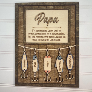 Fishing Dad Gift, Fisherman Gifts, Fishing Grandpa Gift, Father's Day Gift for Dad, Father's Day Personalized gift, Fishing Lures for Dad
