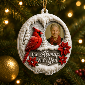 Loved Beyond Words Always Personalized Memorial Sympathy Gifts  - Real 3D Raised Ornament