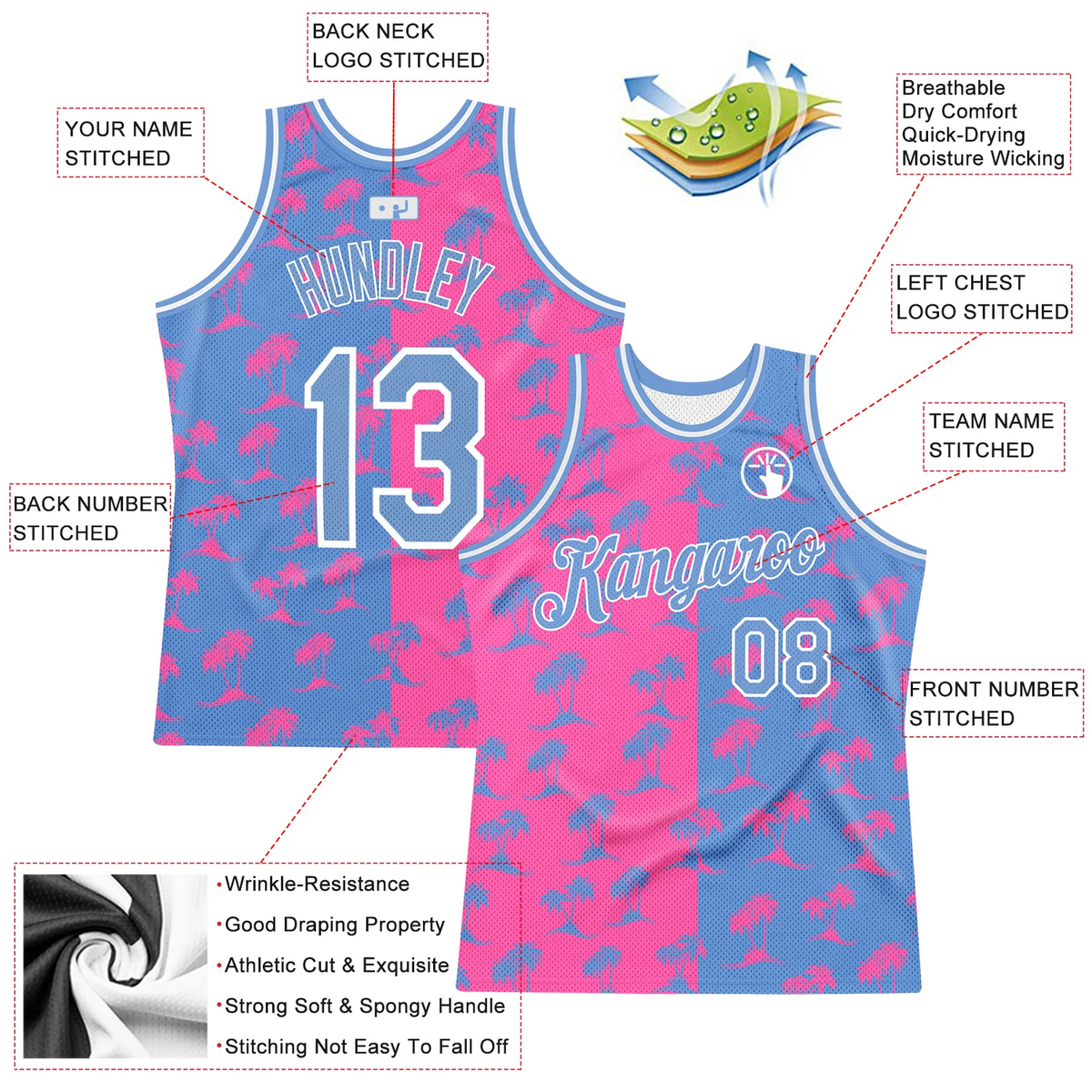 Custom Pink Light Blue-White 3D Pattern Design Palm Trees Authentic Basketball Jersey 2_4137c935-66ed-4e29-9dd1-c61febdee65e.png
