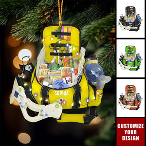 EMT Bag Ornament - Personalized Ornament - Christmas Gift For EMT Workers Acrylic Ornament