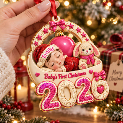 Baby’s First Christmas Eagle Ornament  - Real 3D Raised Ornament