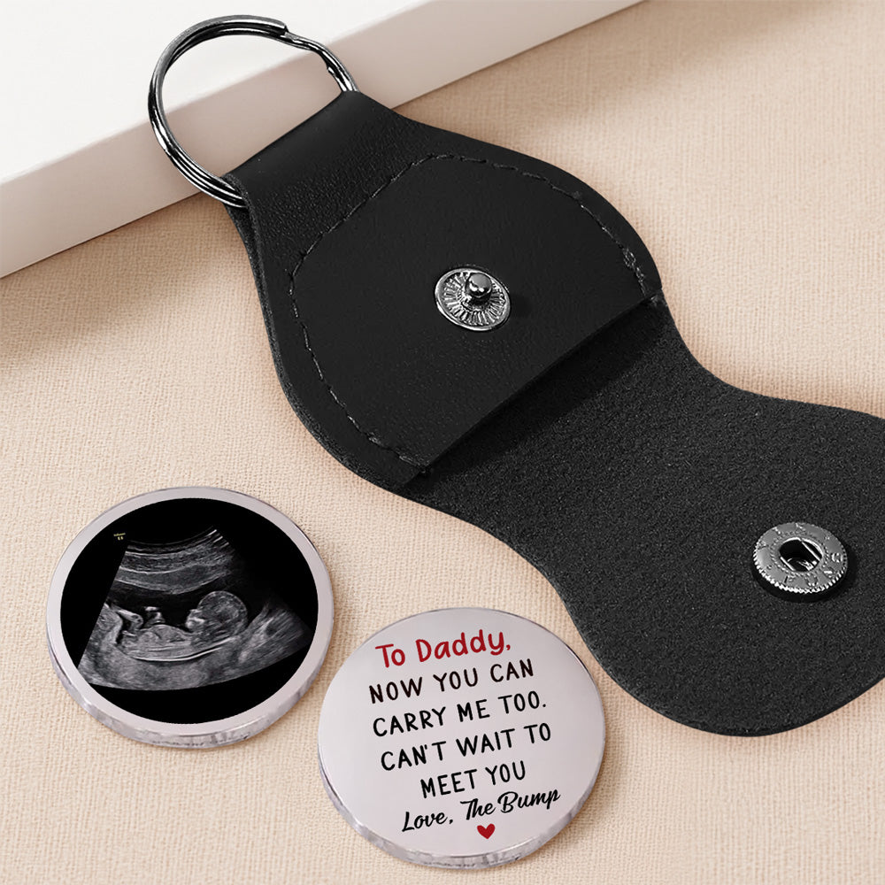 To Daddy Can't Wait To See You - Personalized Pocket Hug - Gift For New Dad, Father's Day Gift