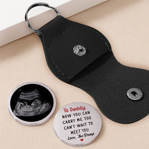 To Daddy Can't Wait To See You - Personalized Pocket Hug - Gift For New Dad, Father's Day Gift