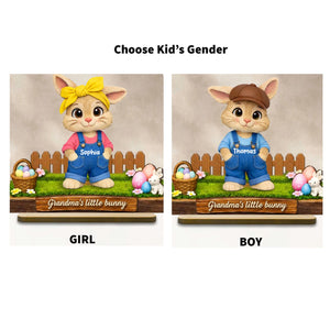 Personalized Grandma's Little Bunnies Wooden Plaque, Easter Gift For Grandma, Farmhouse Decor, Thanksgiving Plaque, Mothers Day