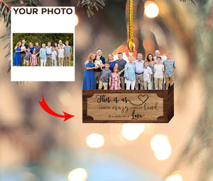 This Is Us Custom Family Photo - Personalized Shape Ornament - Christmas Gift For Family