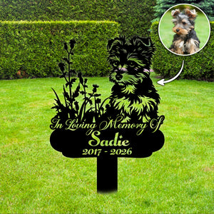 In Loving Memory - Personalized Cut Metal Sign