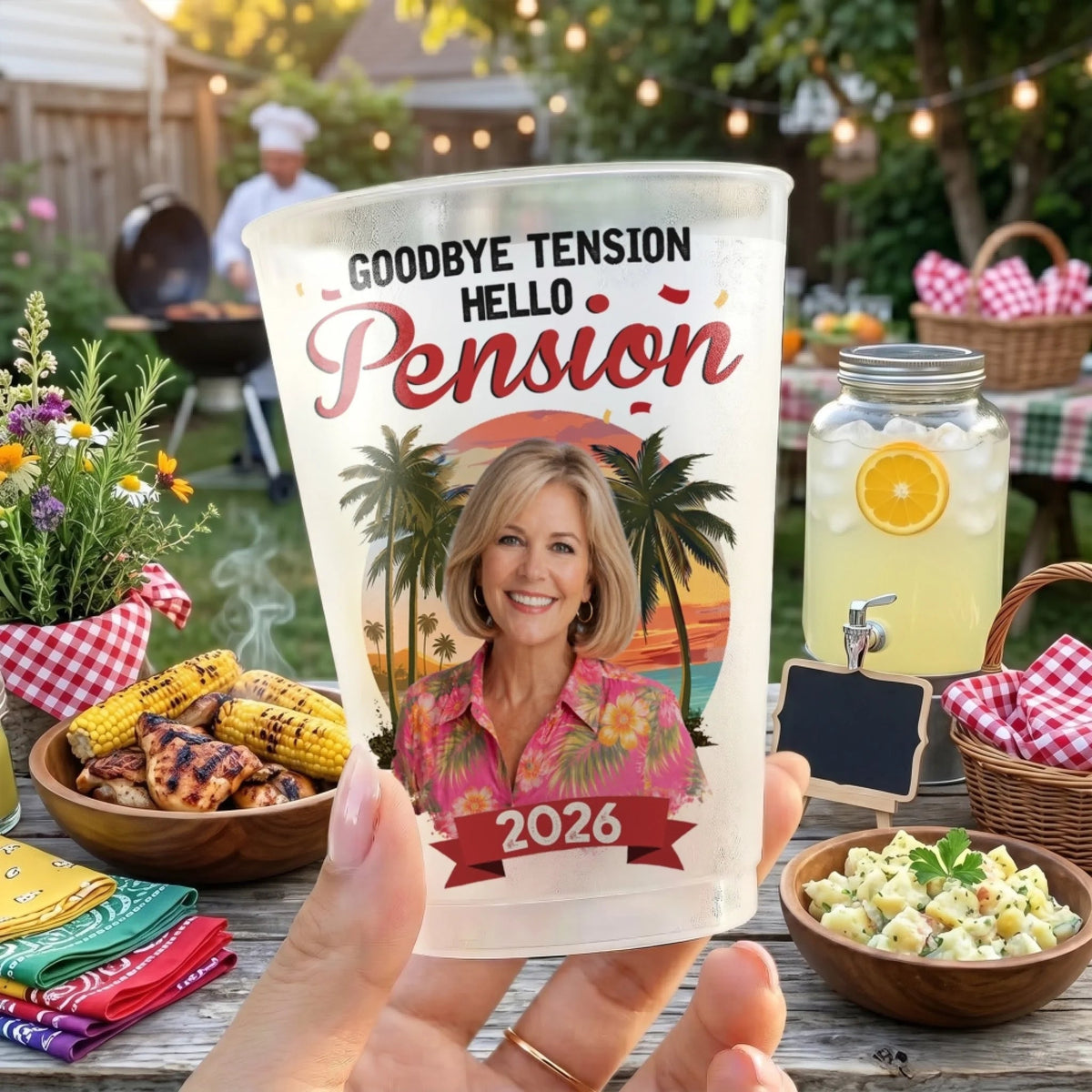 The Legend Has Retired Plastic Frosted Cup, Custom Retirement Photo, Funny Retirement Gift