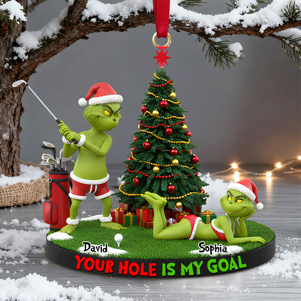 Your Hole Is My Goal Christmas Ornament Personalized Gifts For Couple