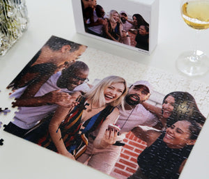 Custom Jigsaw Puzzle From Family Photo, Personalized Puzzle, Gifts for Mom Dad Kids Her Him Couple, Unique Memory Gift